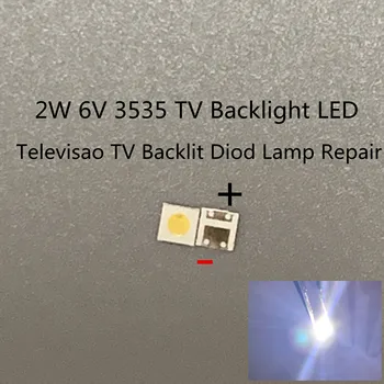 2W 6V 3535 Для LG 3V TV Подсветка Светодиодных SMD-Диодов Холодный Белый ЖК-телевизор 150lm Televisao TV Ремонт Диодной Лампы С подсветкой Применение