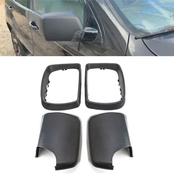 Автомобильная черная крышка зеркала заднего вида, крышки боковых зеркал с заменой рамы для-BMW E53 X5 2000-2006 Справа