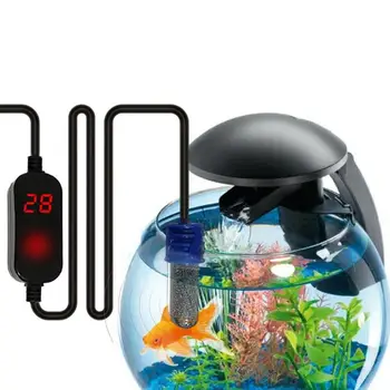 Мини-аквариум нагревательный стержень Аквариум для рыб Нагреватель Погружной Термостат Нагреватель 18-34 C Регулируемая Температура USB Зарядка