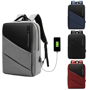 Мужской рюкзак с USB-зарядкой, водонепроницаемый рюкзак из ткани Оксфорд, мужская деловая дорожная сумка, рюкзак для студентов колледжа